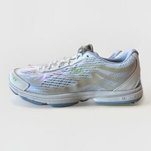 Ryka Women's, Devotion X Walking Shoe, Size 8.5 Bright White Lime Green